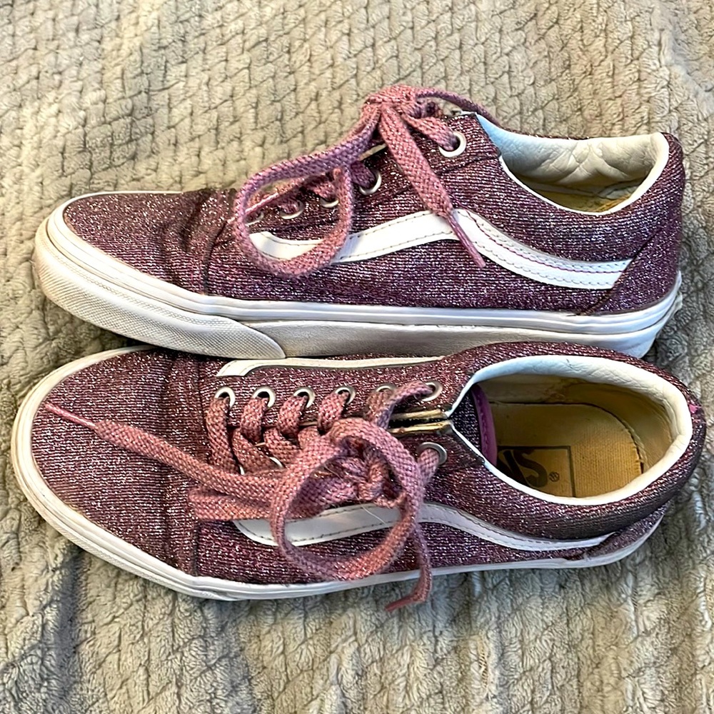Vans pink sparkle